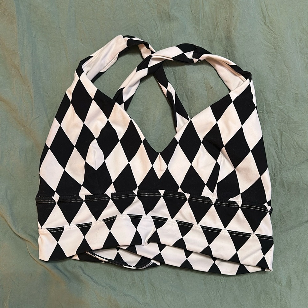 Buff Bunny checkered sports bra